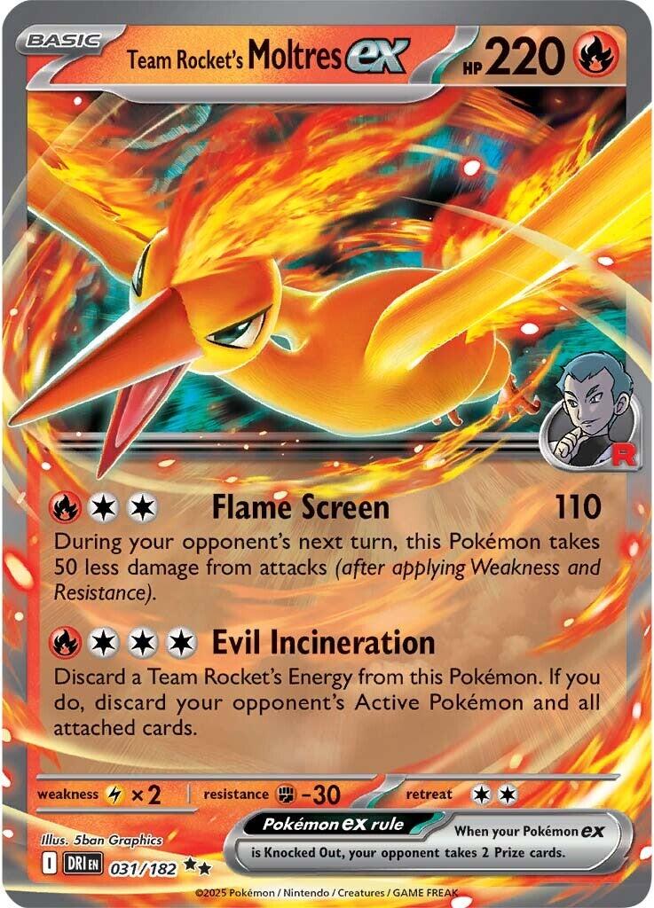 Team Rocket's Moltres ex (031/182) [Scarlet & Violet: Destined Rivals] | Good Games Modbury