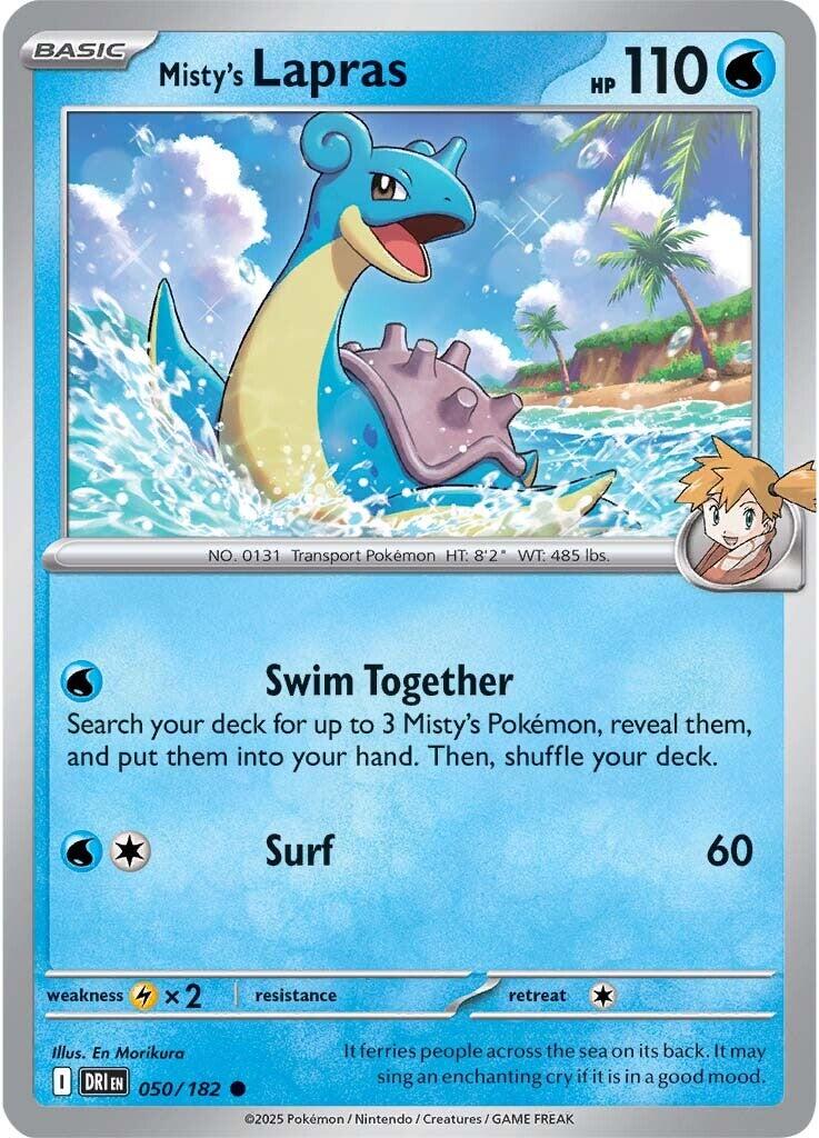 Misty's Lapras (050/182) [Scarlet & Violet: Destined Rivals] | Good Games Modbury