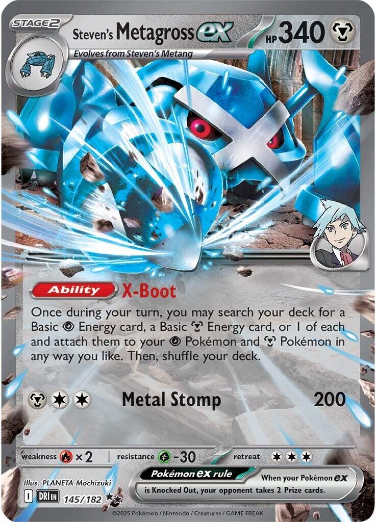 Steven's Metagross ex (145/182) [Scarlet & Violet: Destined Rivals] | Good Games Modbury