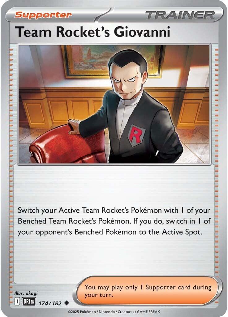 Team Rocket's Giovanni (174/182) [Scarlet & Violet: Destined Rivals] | Good Games Modbury
