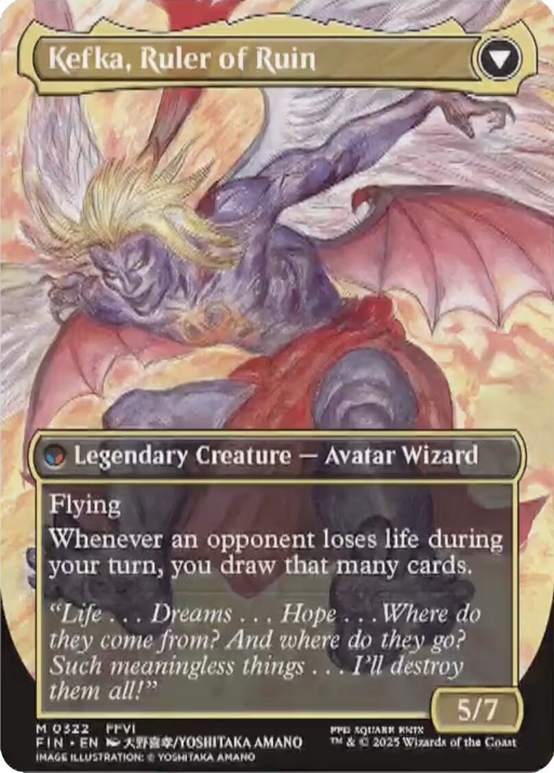 Kefka, Court Mage // Kefka, Ruler of Ruin (Borderless) (0322) [FINAL FANTASY] | Good Games Modbury