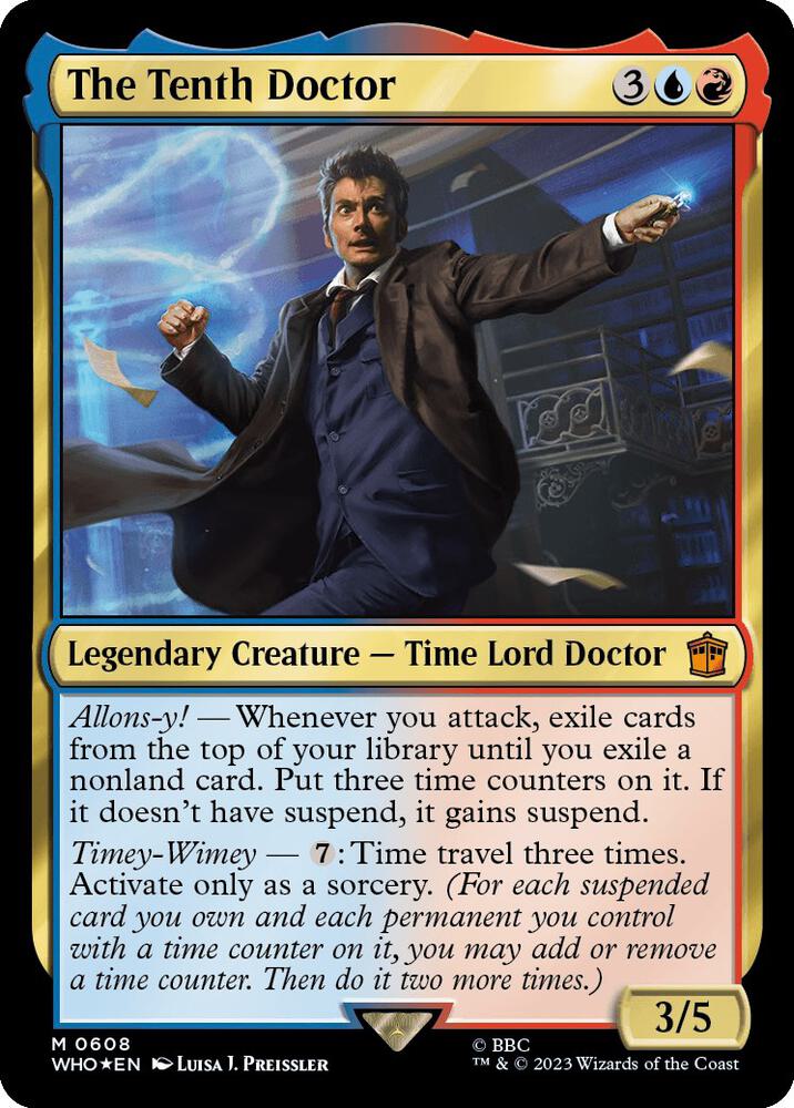 The Tenth Doctor 608/331 (Universes Beyond: Doctor Who)  - Surge Foil | Good Games Modbury