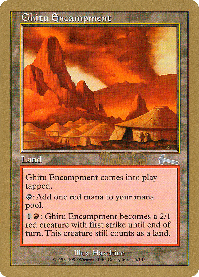 Ghitu Encampment (Mark Le Pine) [World Championship Decks 1999] | Good Games Modbury