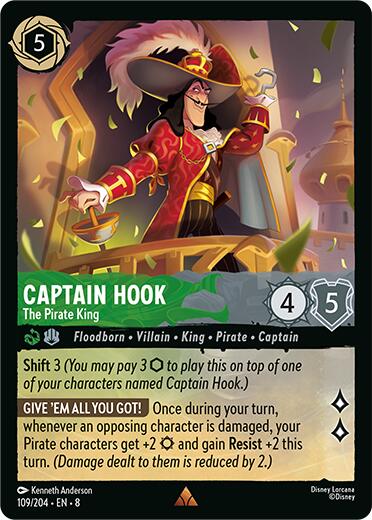 Captain Hook - The Pirate King (109/204) [Reign of Jafar] | Good Games Modbury