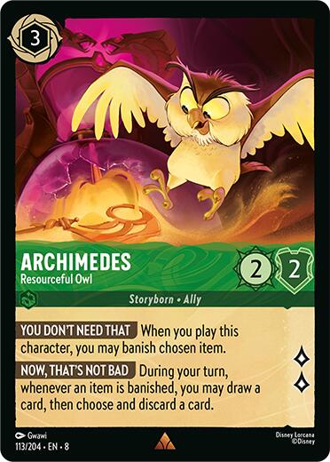 Archimedes - Resourceful Owl (113/204) [Reign of Jafar] | Good Games Modbury