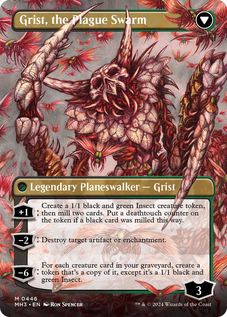 Grist, Voracious Larva // Grist, the Plague Swarm (Borderless) [Modern Horizons 3] | Good Games Modbury