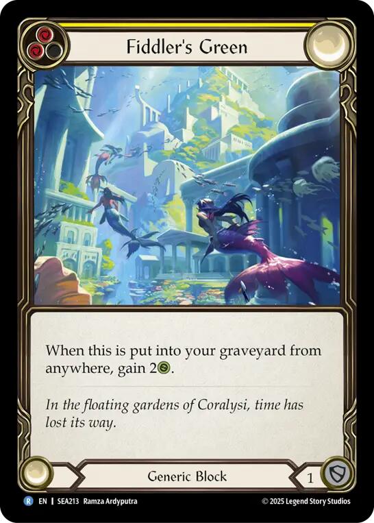 Fiddler's Green (Yellow) [SEA213] (High Seas)  Rainbow Foil | Good Games Modbury