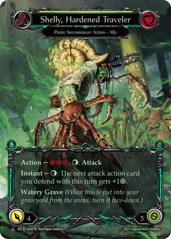 Shelly, Hardened Traveler (Marvel) [SEA078] (High Seas)  Cold Foil | Good Games Modbury