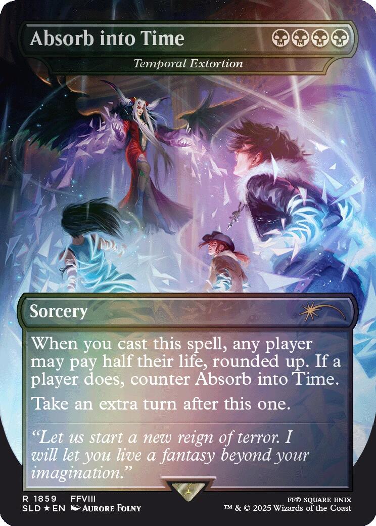Absorb into Time - Temporal Extortion (Rainbow Foil) [Secret Lair Drop Series] | Good Games Modbury