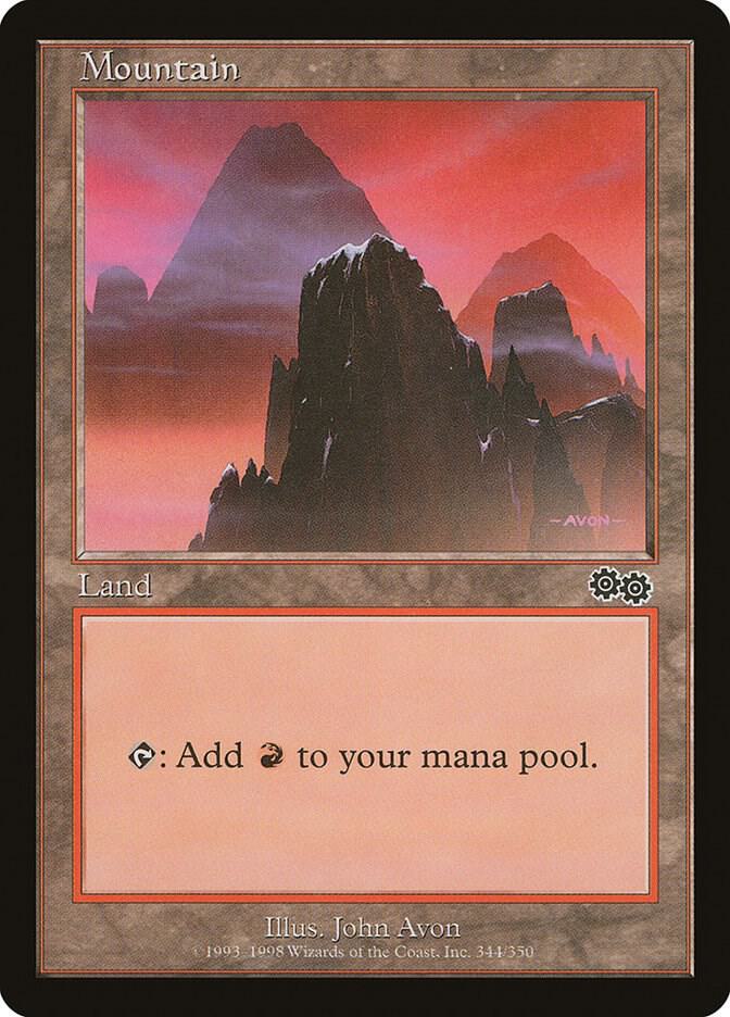 Mountain 344/350 (Urza's Saga)  | Good Games Modbury
