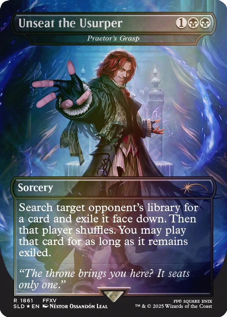 Unseat the Usurper - Praetor's Grasp (Rainbow Foil) [Secret Lair Drop Series] | Good Games Modbury