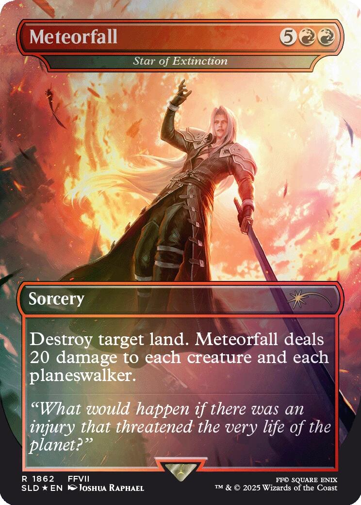 Meteorfall - Star of Extinction (Rainbow Foil) [Secret Lair Drop Series] | Good Games Modbury