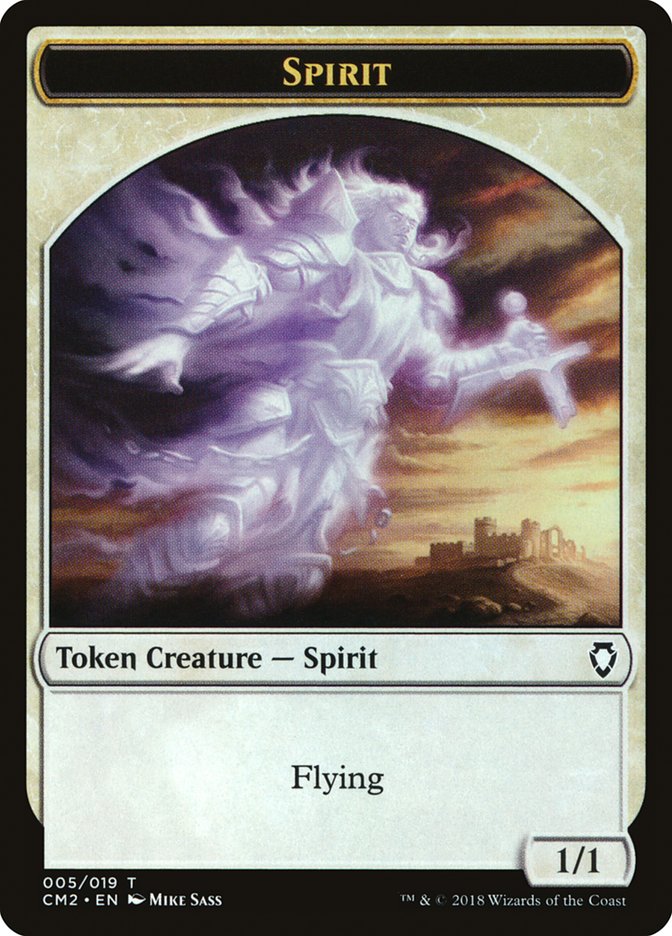 Spirit Token [Commander Anthology Volume II Tokens] | Good Games Modbury