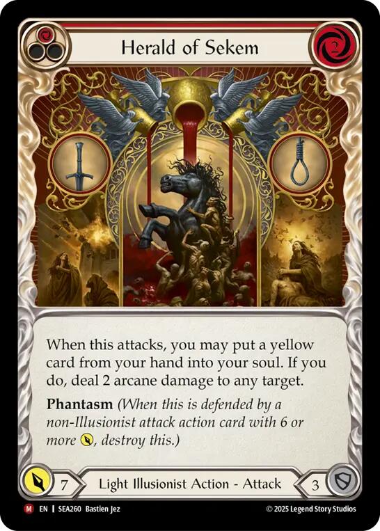 Herald of Sekem [SEA260] (High Seas)  Rainbow Foil | Good Games Modbury