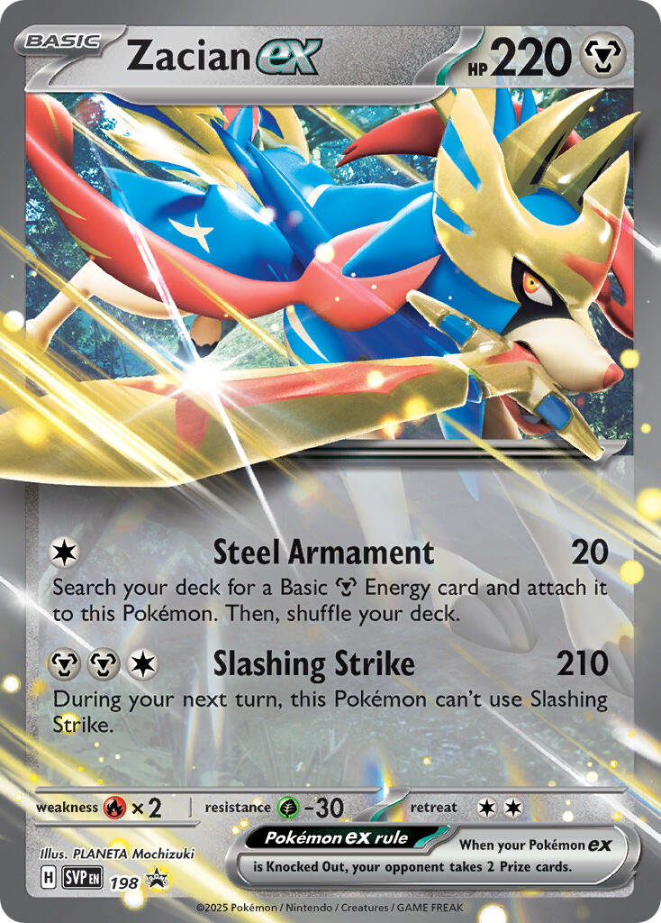 Zacian ex (198) [Scarlet & Violet: Black Star Promos] | Good Games Modbury