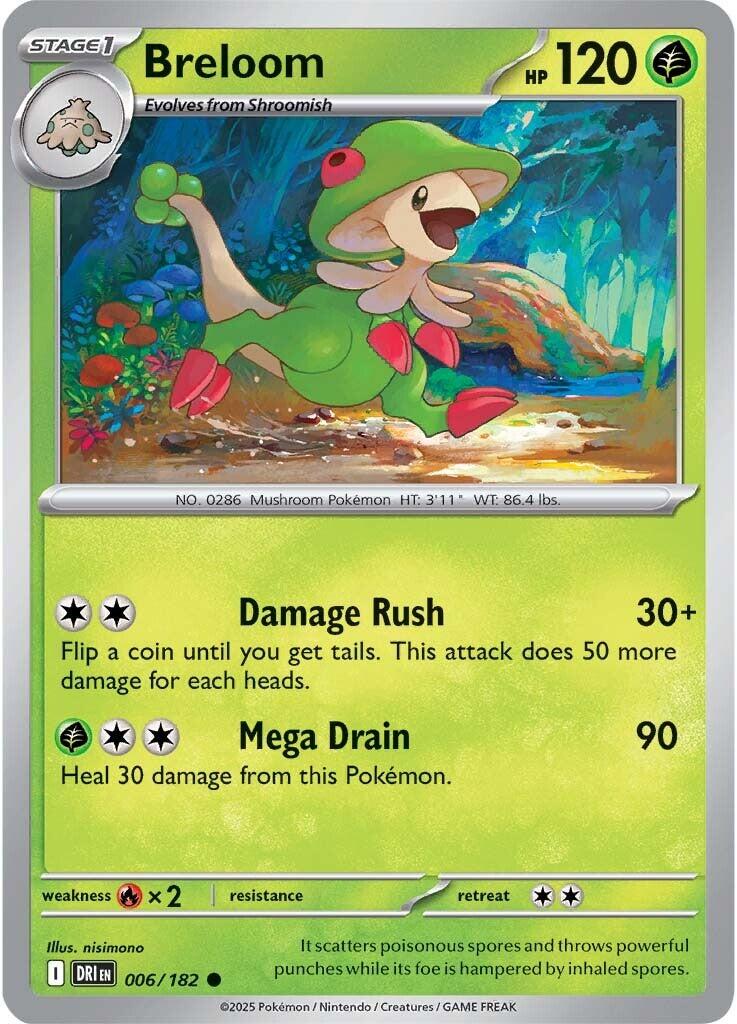 Breloom (006/182) [Scarlet & Violet: Destined Rivals] | Good Games Modbury