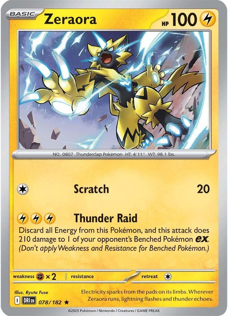 Zeraora (078/182) [Scarlet & Violet: Destined Rivals] | Good Games Modbury