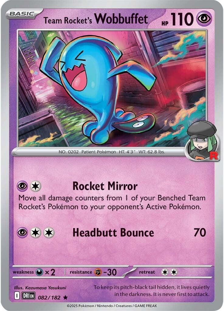 Team Rocket's Wobbuffet (082/182) [Scarlet & Violet: Destined Rivals] | Good Games Modbury