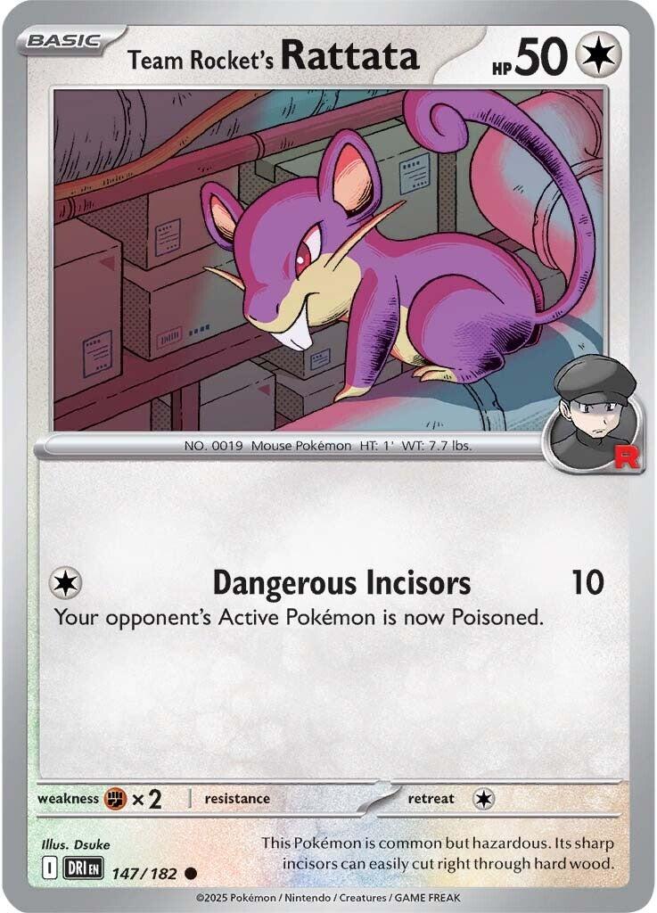 Team Rocket's Rattata (147/182) [Scarlet & Violet: Destined Rivals] | Good Games Modbury