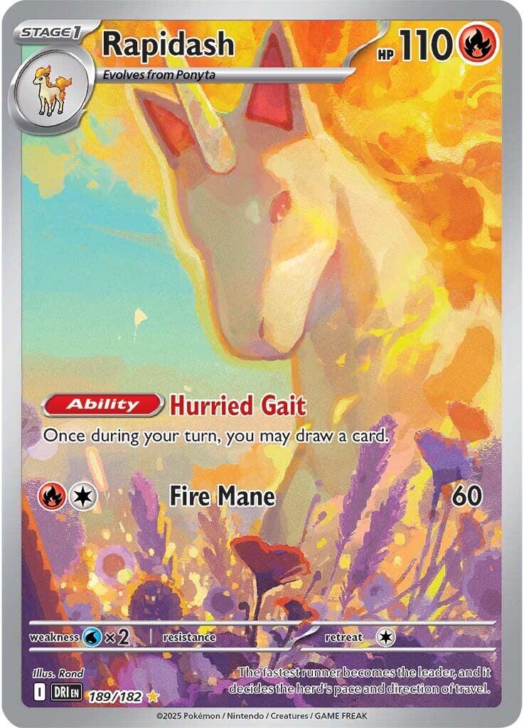 Rapidash (189/182) [Scarlet & Violet: Destined Rivals] | Good Games Modbury