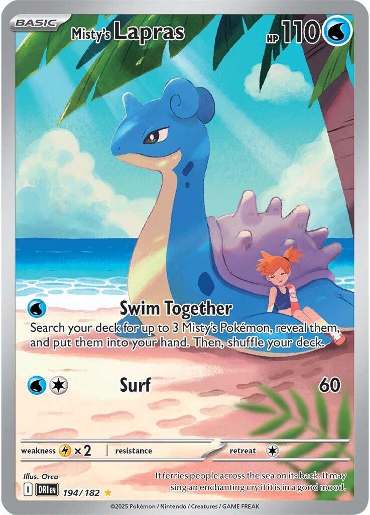 Misty's Lapras (194/182) [Scarlet & Violet: Destined Rivals] | Good Games Modbury