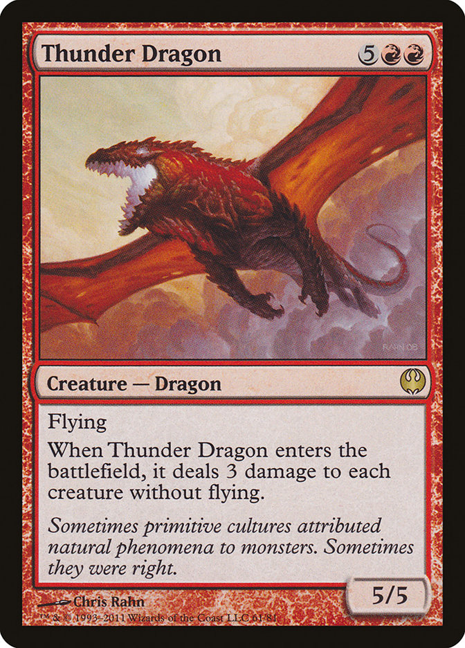 Thunder Dragon [Duel Decks: Knights vs. Dragons] | Good Games Modbury