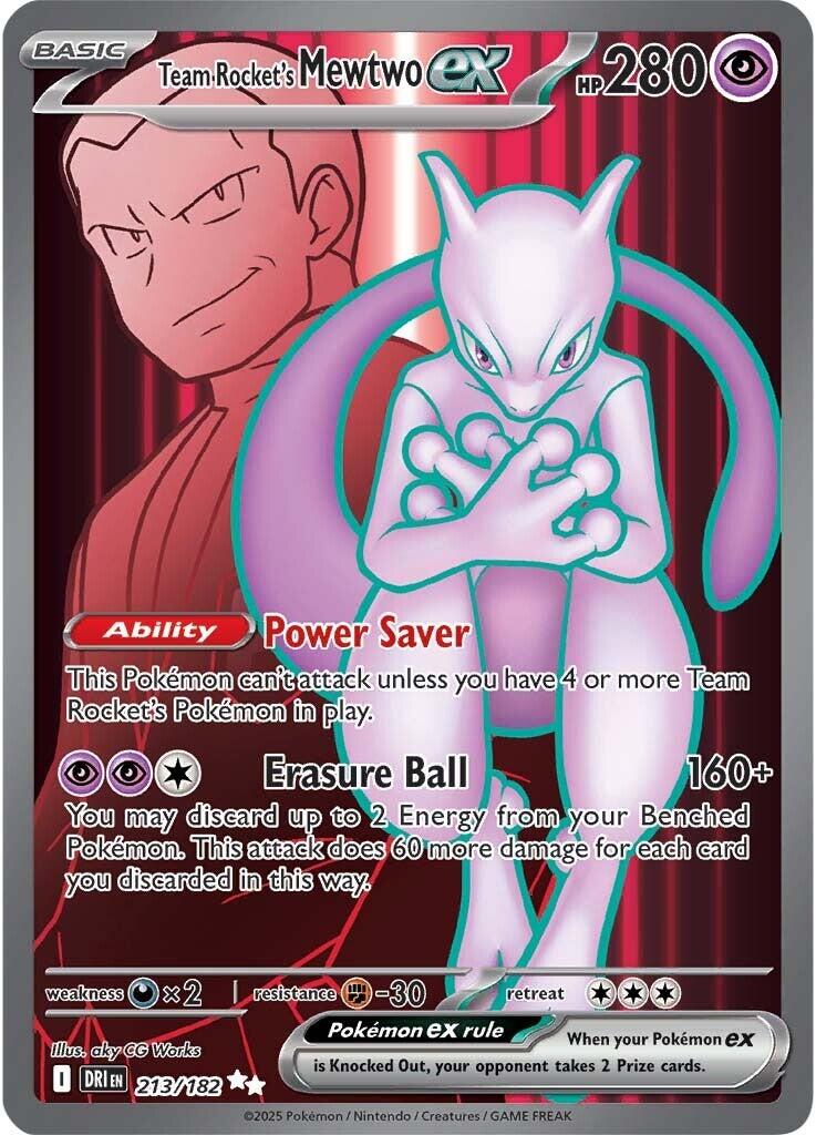Team Rocket's Mewtwo ex (213/182) [Scarlet & Violet: Destined Rivals] | Good Games Modbury
