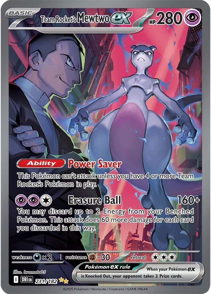 Team Rocket's Mewtwo ex (231/182) [Scarlet & Violet: Destined Rivals] | Good Games Modbury