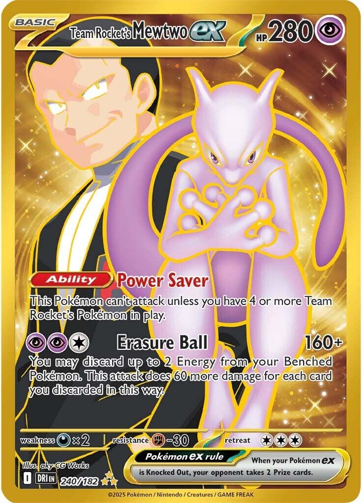 Team Rocket's Mewtwo ex (240/182) [Scarlet & Violet: Destined Rivals] | Good Games Modbury