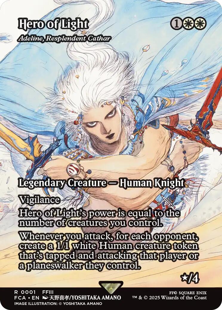 Hero of Light - Adeline, Resplendent Cathar (Showcase) [FINAL FANTASY : Through the Ages] | Good Games Modbury