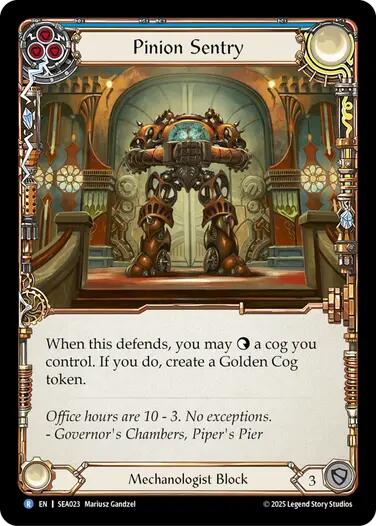 Pinion Sentry [SEA023] (High Seas)  Rainbow Foil | Good Games Modbury