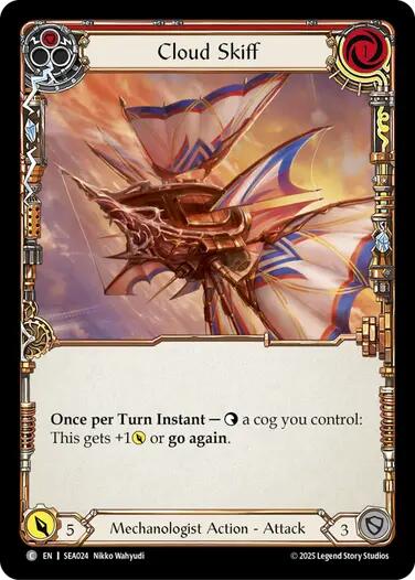 Cloud Skiff (Red) [SEA024] (High Seas)  Rainbow Foil | Good Games Modbury