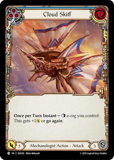 Cloud Skiff (Blue) [SEA026] (High Seas)  Rainbow Foil | Good Games Modbury