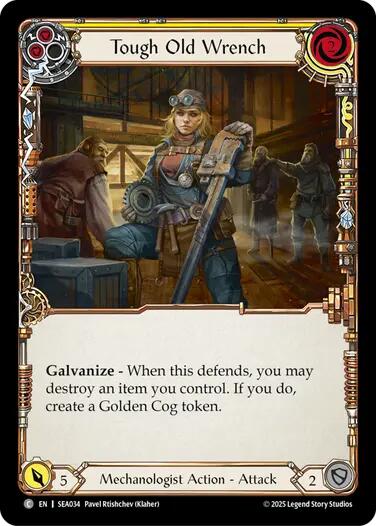 Tough Old Wrench (Yellow) [SEA034] (High Seas)  Rainbow Foil | Good Games Modbury