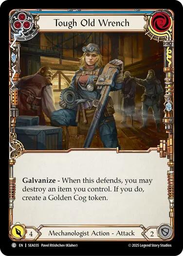 Tough Old Wrench (Blue) [SEA035] (High Seas)  Rainbow Foil | Good Games Modbury