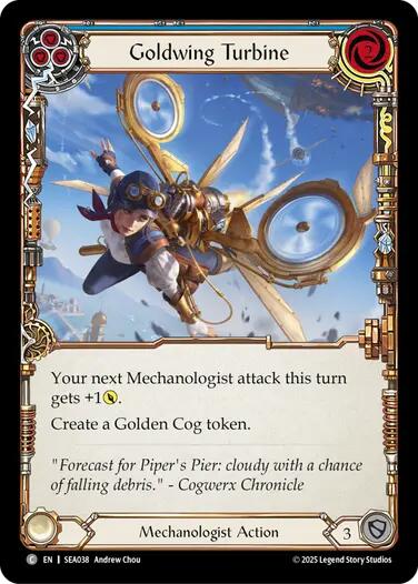 Goldwing Turbine (Blue) [SEA038] (High Seas)  Rainbow Foil | Good Games Modbury