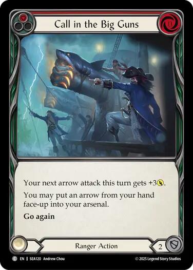 Call in the Big Guns (Red) [SEA120] (High Seas)  Rainbow Foil | Good Games Modbury