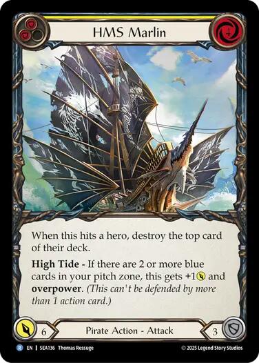 HMS Marlin [SEA136] (High Seas)  Rainbow Foil | Good Games Modbury