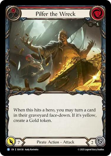 Pilfer the Wreck (Red) [SEA138] (High Seas)  Rainbow Foil | Good Games Modbury