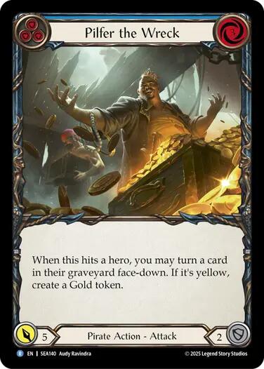 Pilfer the Wreck (Blue) [SEA140] (High Seas)  Rainbow Foil | Good Games Modbury