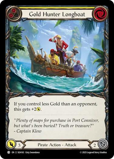 Gold Hunter Longboat [SEA163] (High Seas)  Rainbow Foil | Good Games Modbury