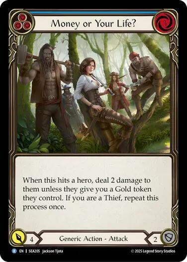 Money or Your Life? (Blue) [SEA205] (High Seas)  Rainbow Foil | Good Games Modbury