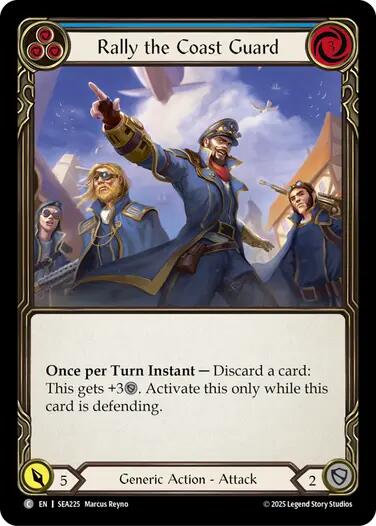Rally the Coast Guard (Blue) [SEA225] (High Seas)  Rainbow Foil | Good Games Modbury