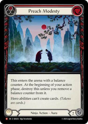 Preach Modesty [SEA252] (High Seas)  Rainbow Foil | Good Games Modbury