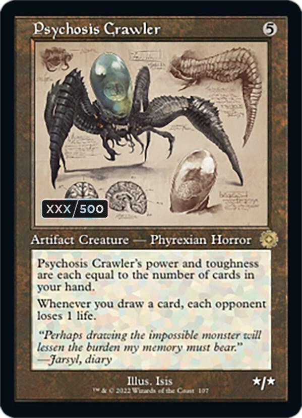 Psychosis Crawler Schematic Serial Numbered 107z/63 (The Brothers' War: Retro Frame Artifacts)  - Foil | Good Games Modbury