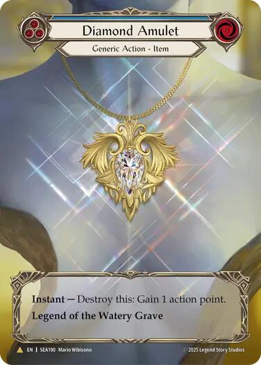 Diamond Amulet (Treasure) [SEA190] (High Seas)  Cold Foil | Good Games Modbury