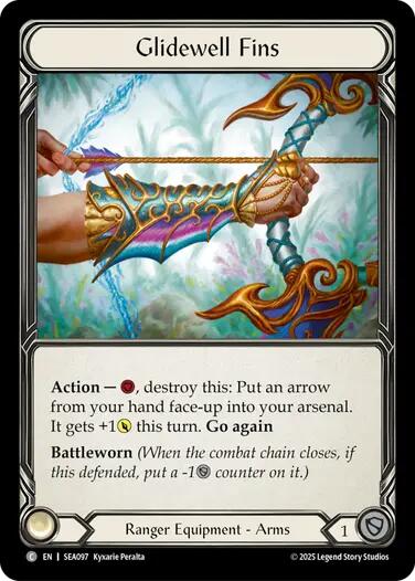 Glidewell Fins (Treasure) [SEA097] (High Seas)  Cold Foil | Good Games Modbury