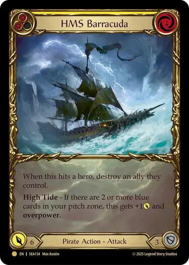 HMS Barracuda (Treasure) [SEA134] (High Seas)  Cold Foil | Good Games Modbury