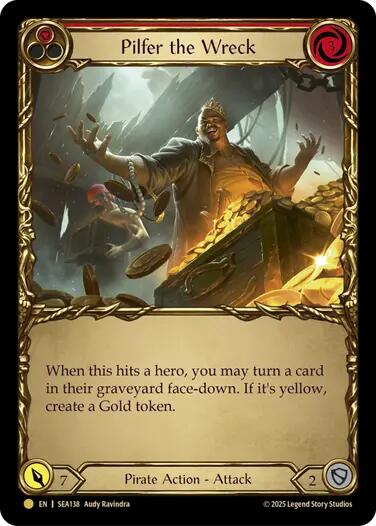 Pilfer the Wreck (Red) (Treasure) [SEA138] (High Seas)  Cold Foil | Good Games Modbury