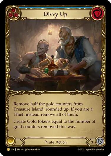 Divvy Up (Treasure) [SEA144] (High Seas)  Cold Foil | Good Games Modbury